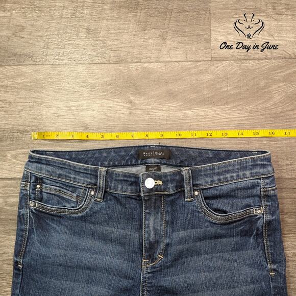White House Black Market Pedal Pusher Capri Jeans Size 6 - Picture 3 of 6